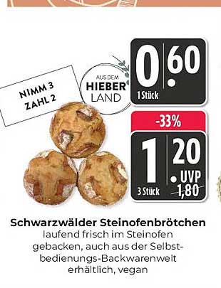 Schwarzwälder Steinofenbrötchen