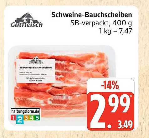 Schweine-Bauchscheiben