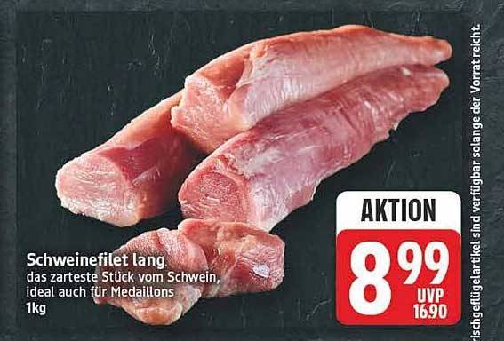 Schweinefilet lang