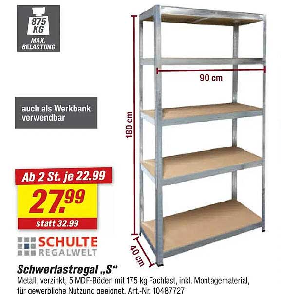 Schwerlastregal „S“
