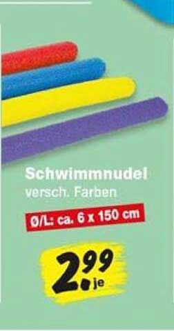 Schwimmnudel versch. Farben