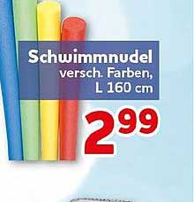 Schwimmnudel versch. Farben, L 160 cm