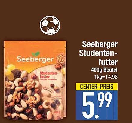 Seeberger Studentenfutter 400g Beutel 1kg=14.98