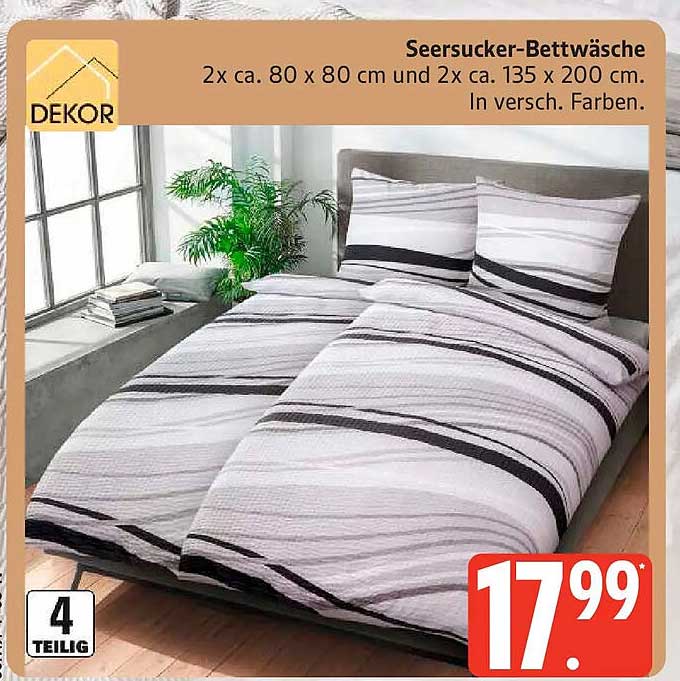 Seersucker-Bettwäsche