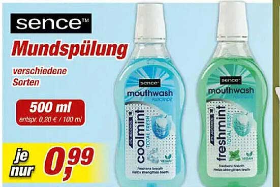 sence Mundspülung verschiedene Sorten