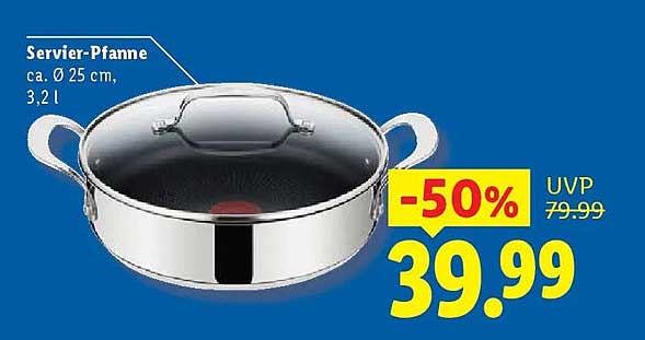 Servier-Pfanne ca. Ø 25 cm, 3,2 l