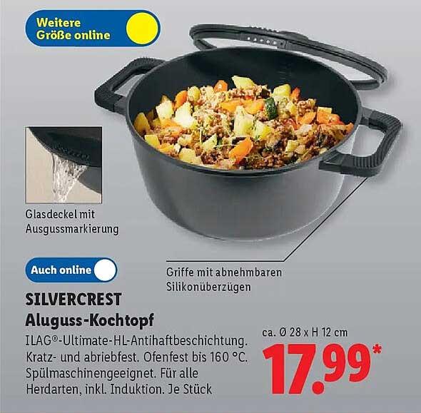 SILVERCREST Aluguss-Kochtopf