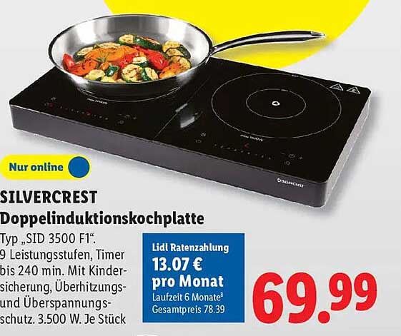 SILVERCREST Doppelinduktionskochplatte