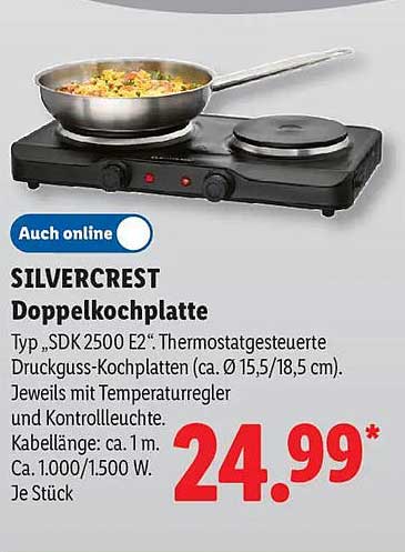 SILVERCREST Doppelkochplatte