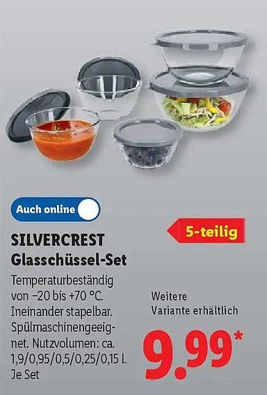 SILVERCREST Glasschüssel-Set