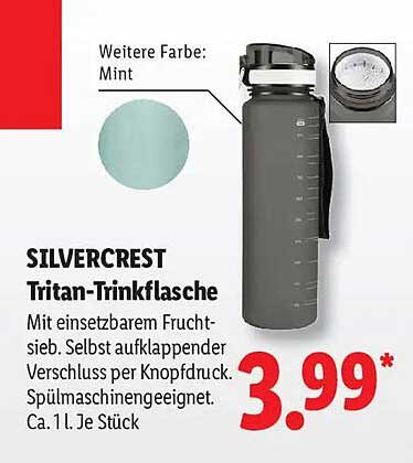 SILVERCREST Tritan-Trinkflasche