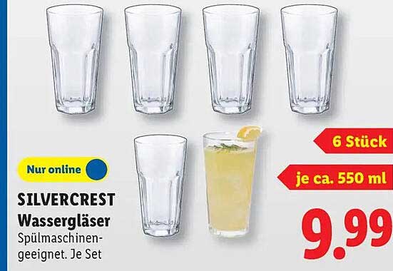 SILVERCREST Wassergläser