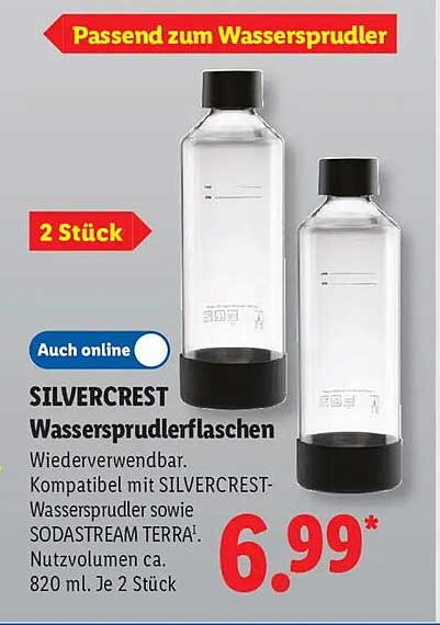 SILVERCREST Wassersprudlerflaschen
