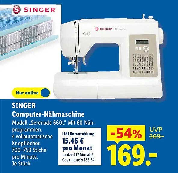 SINGER Computer-Nähmaschine