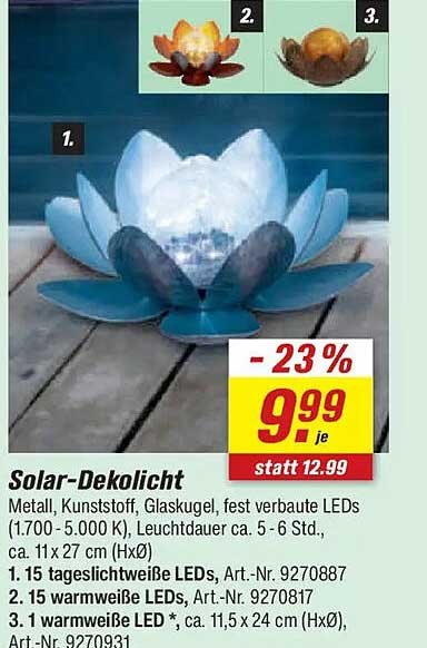 Solar-Dekolicht