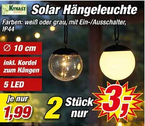 Solar Hängeleuchte