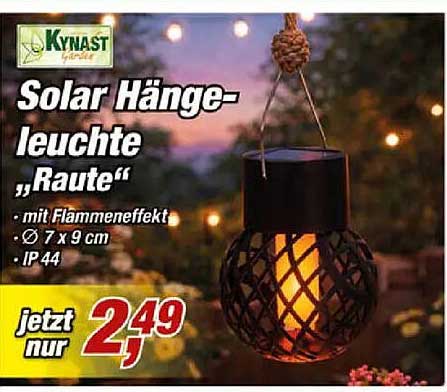 Solar Hängeleuchte „Raute“