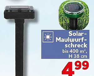 Solar-Maulwurfschreck bis 400 m², H 38 cm