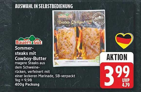 Sommer-steaks mit Cowboy-Butter