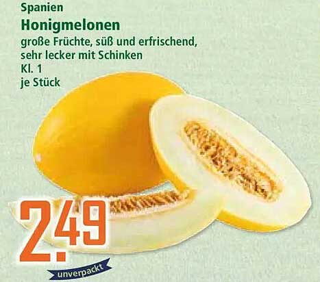 Spanien Honigmelonen