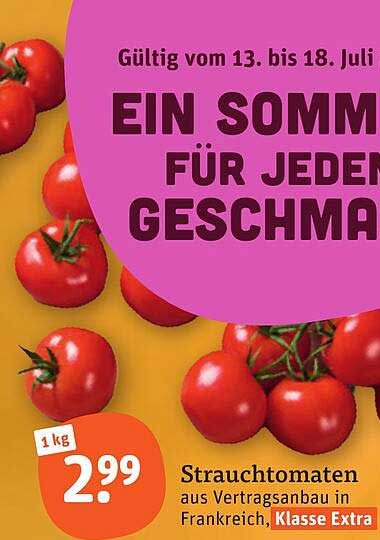 Strauchtomaten aus Vertragsanbau in Frankreich, Klasse Extra