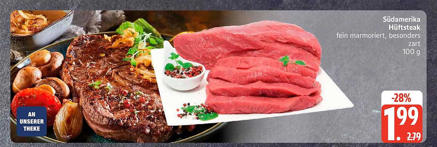 Südamerika Hüftsteak fein marmoriert, besonders zart 100 g