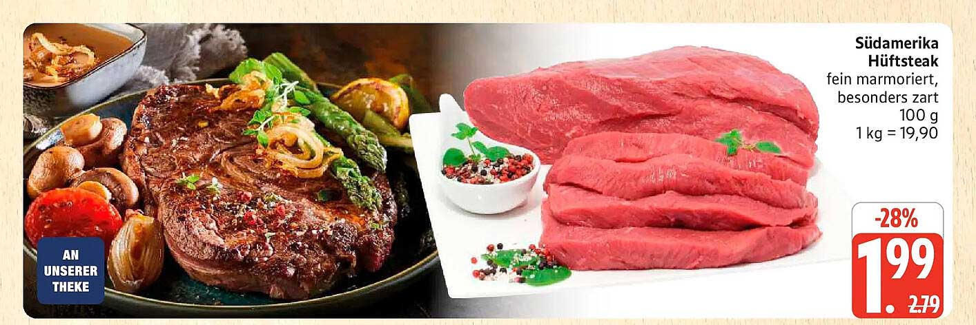 Südamerika Hüftsteak fein marmoriert, besonders zart