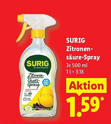 SURIG Zitronensäure-Spray