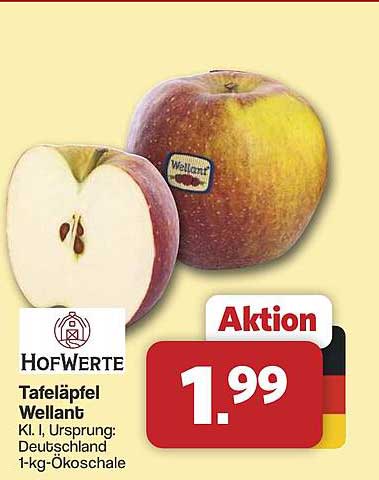 Tafeläpfel Wellant