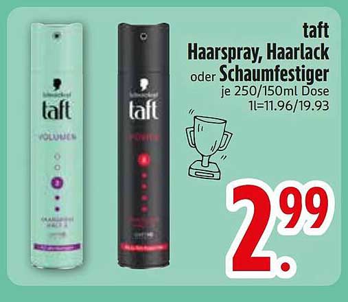taft Haarspray, Haarlack oder Schaumfestiger