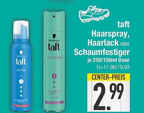 taft Haarspray, Haarlack oder Schaumfestiger je 250/150ml Dose 1l=11.96/19.93