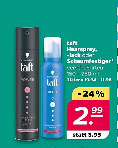 taft Haarspray, -lack oder Schaumfestiger* versch. Sorten 150 - 250 ml