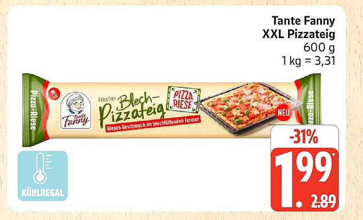 Tante Fanny XXL Pizzateig 600 g
