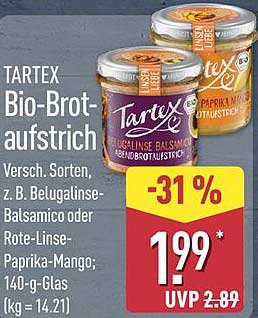 TARTEX Bio-Brotaufstrich