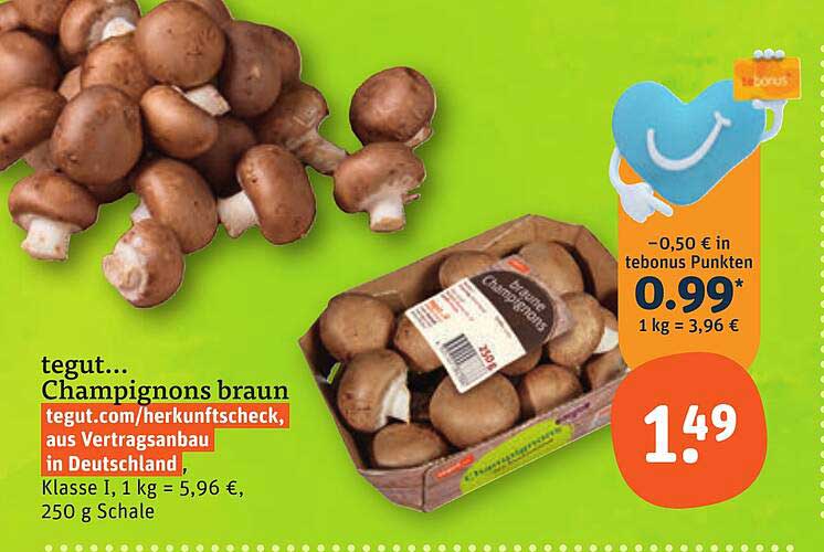 tegut... Champignons braun