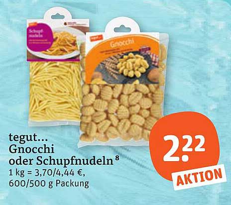 tegut... Gnocchi oder Schupfnudeln⁸
