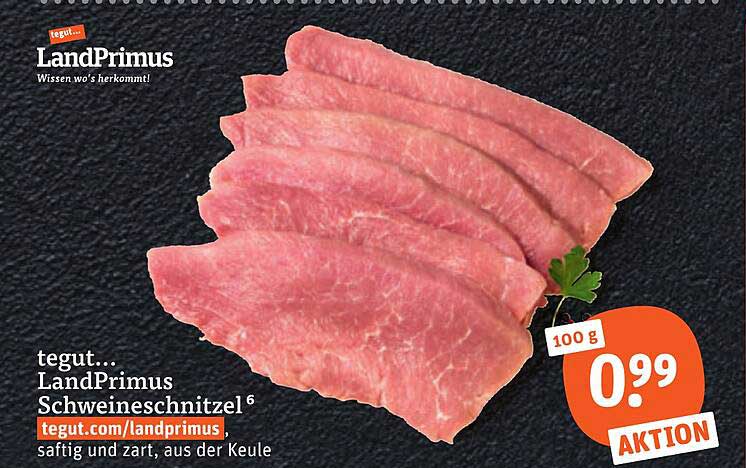 tegut... LandPrimus Schweineschnitzel