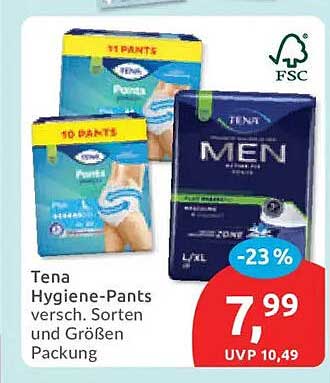 Tena Hygiene-Pants versch. Sorten und Größen Packung