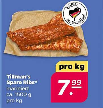 Tillman’s Spare Ribs* mariniert ca. 1500 g pro kg
