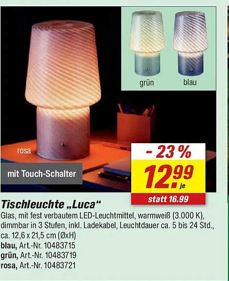 Tischleuchte „Luca“