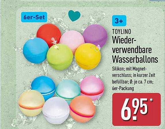 TOYLINO Wiederverwendbare Wasserballons
