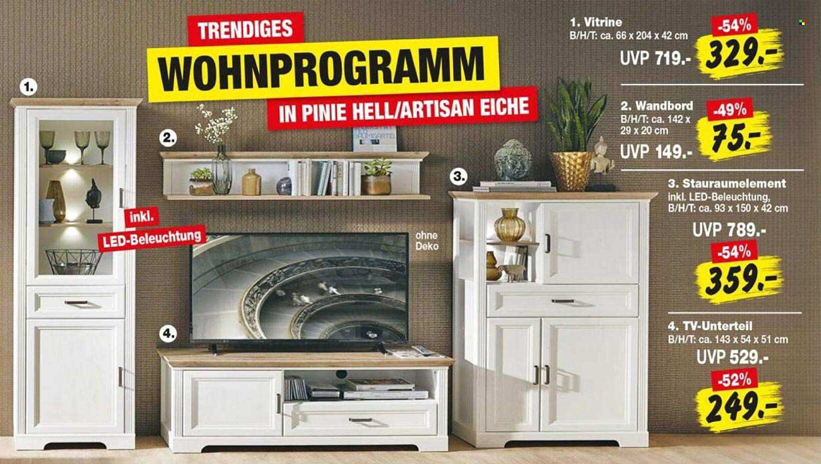 TRENDIGES WOHNPROGRAMM IN PINIE HELL/ARTISAN EICHE