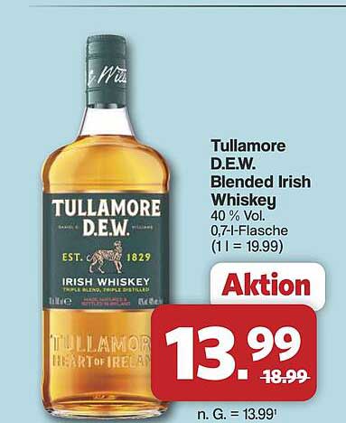 Tullamore D.E.W. Blended Irish Whiskey