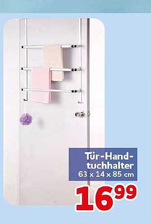 Tür-Handtuchhalter 63 x 14 x 85 cm