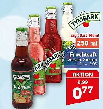 TYMBARK Fruchtsaft versch. Sorten 250 ml