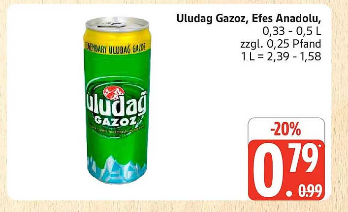 Uludag Gazoz, Efes Anadolu,