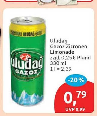 Uludag Gazoz Zitronen Limonade