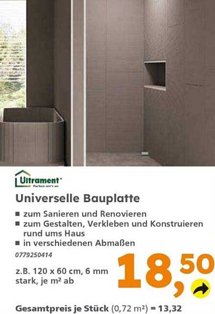 Universelle Bauplatte