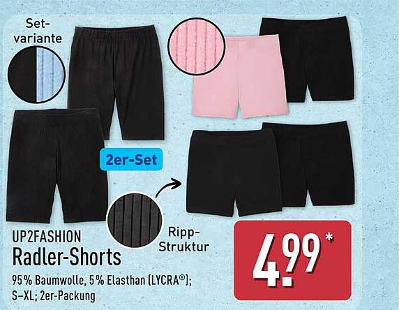 UP2FASHION Radler-Shorts