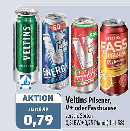 Veltins Pilsener, V+ oder Fassbrause